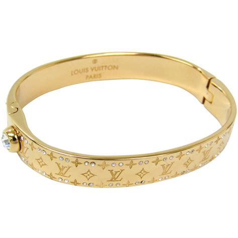 lv monogram bracelet gold|lv bracelet size chart.